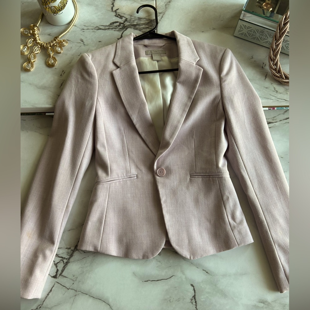 H&M Business Professional Pink Blazer